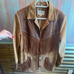 Leather Fringe Jacket